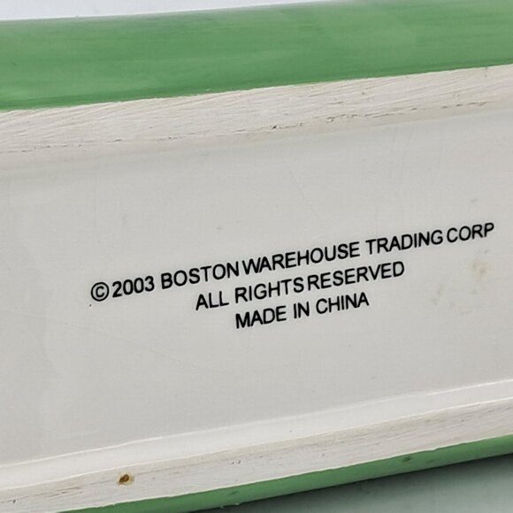 Boston Warehouse Vintage Olive Dish 2003 Christmas Table Decor - Picture 7 of 9